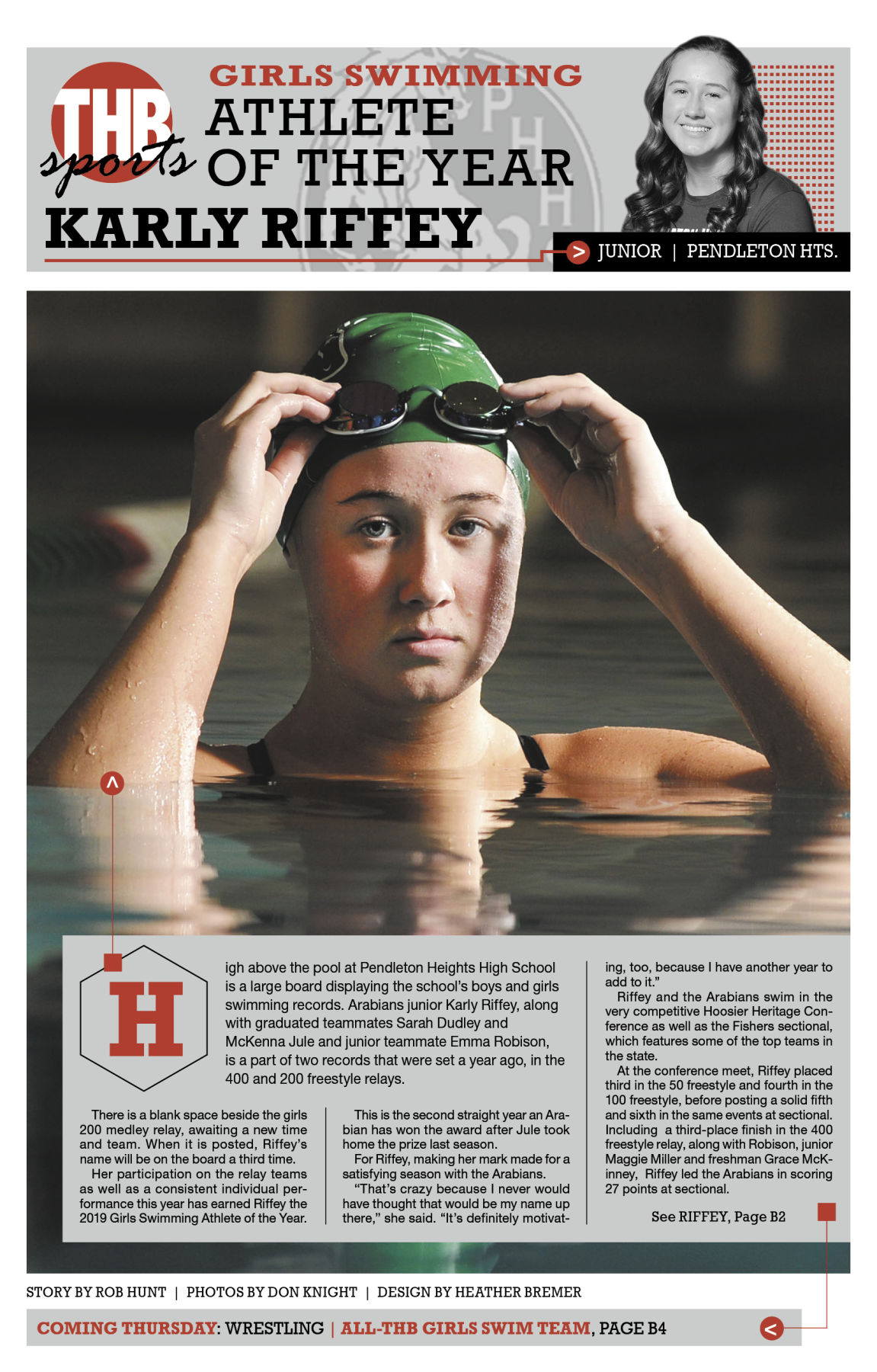Girls Swimming Athlete of the Year